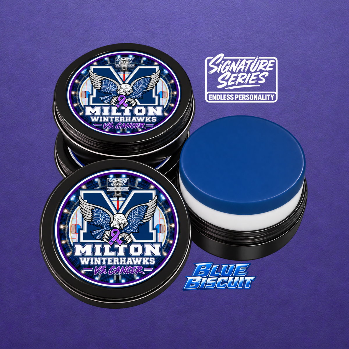 Milton Winterhawks Vs. Cancer - Blue Biscuit